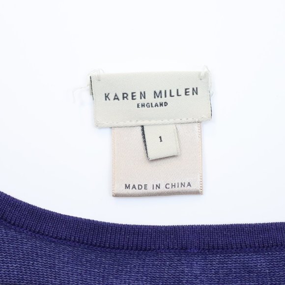 Karen Millen Womens Size 1 (Small) Striped Dyed Knit Dress - Picture 4 of 4